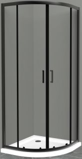 Душевой уголок BelBagno Uno UNO-195-R-2-100-C-NERO 100x100см чёрный